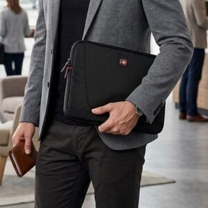Wenger Black Tablet Sleeve 14" Notebook with Red Logo